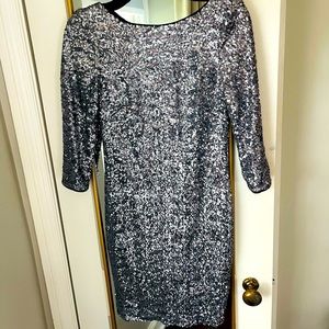 Size 4 silver sequin mini dress